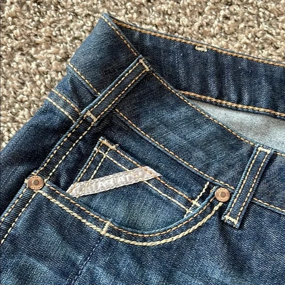 NWOT Ariat Dark Blue Boot Flare Jeans - Picture 8 of 15